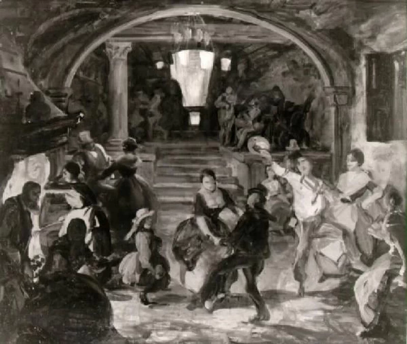 63-Figure di contadini che danzano in un'osteria-Musei Civici di Brescia 